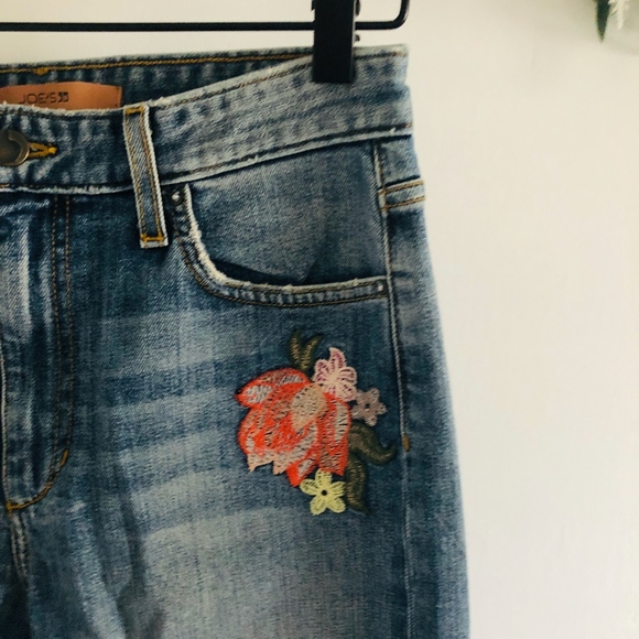 Joes Jeans Floral High Rise Raw Hem Jeans 26 - Picture 3 of 7